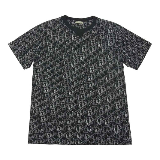 Dior ディオール 043J625C0674 オブリーク ビーズ Tシャツ ネイビー系 M【中古】