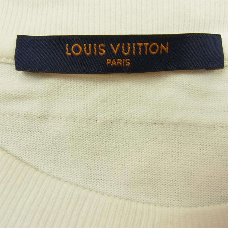 LOUIS VUITTON ルイ・ヴィトン 20SS HIY12W LVペンダント エンブロイダリー Tシャツ ホワイト系 M【中古】