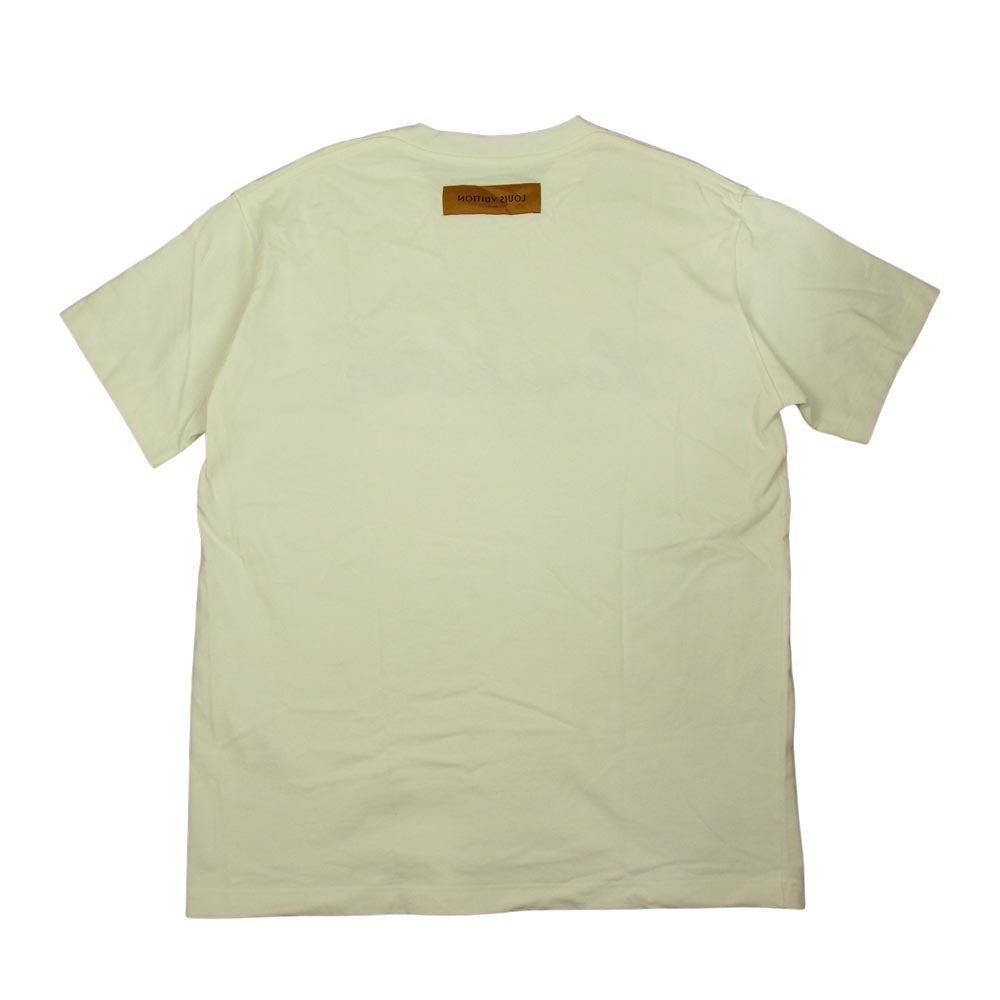 LOUIS VUITTON ルイ・ヴィトン 20AW 1A7XNG　 シグネチャー プリント エンブロイダリー Tシャツ ホワイト系 M【中古】