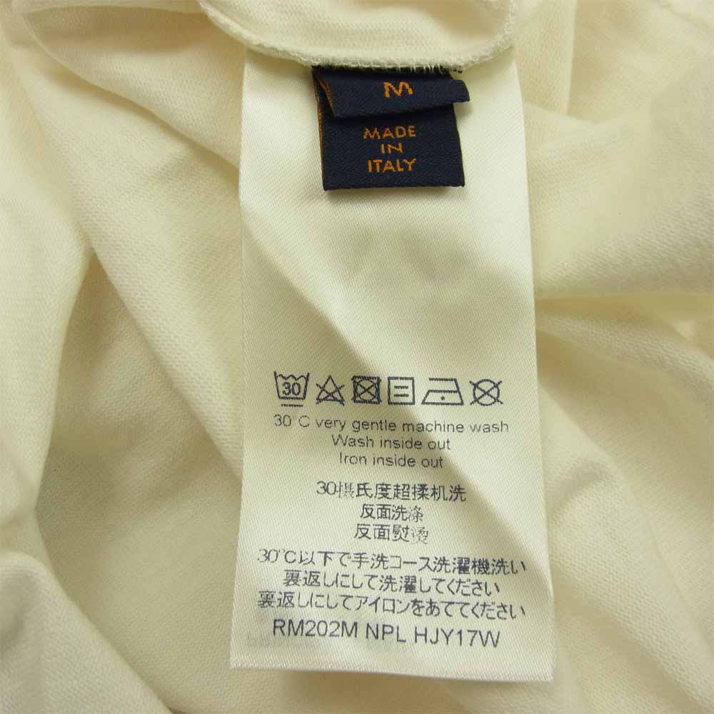 LOUIS VUITTON ルイ・ヴィトン 20AW 1A7XNG　 シグネチャー プリント エンブロイダリー Tシャツ ホワイト系 M【中古】