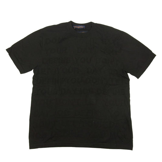 LOUIS VUITTON ルイ・ヴィトン 21AW 1A8WW2 レター ニット Tシャツ ブラック系 L【美品】【中古】