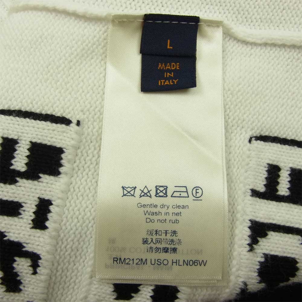 LOUIS VUITTON ルイ・ヴィトン 1A8WSW レター ニット ホワイト系 L【中古】