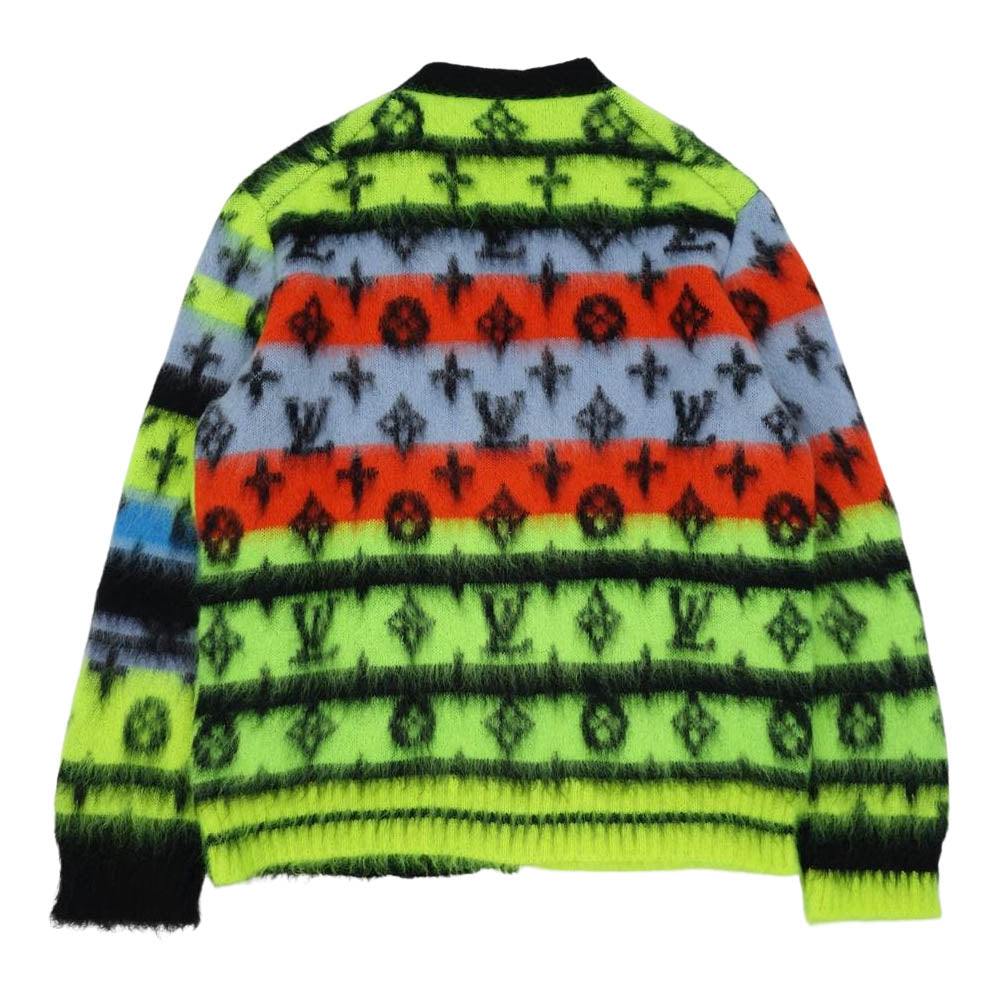 LOUIS VUITTON ルイ・ヴィトン 22SS 1AA53K モノグラム モヘア カーディガン マルチカラー系 XL【極上美品】【中古】
