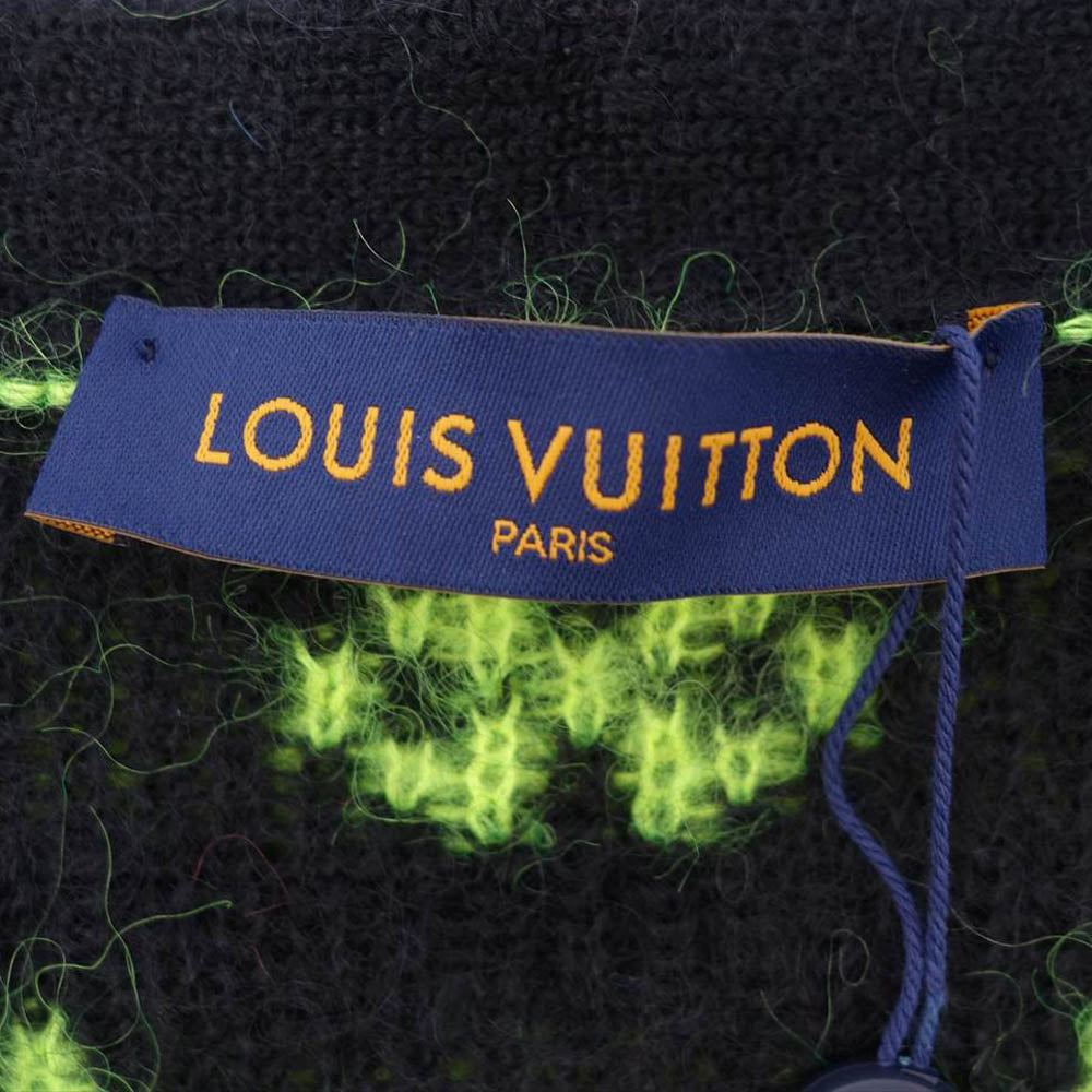 LOUIS VUITTON ルイ・ヴィトン 22SS 1AA53K モノグラム モヘア カーディガン マルチカラー系 XL【極上美品】【中古】
