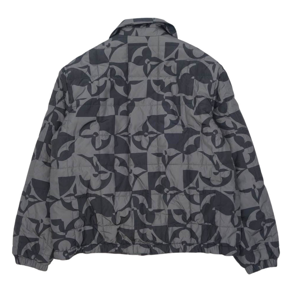 LOUIS VUITTON ルイ・ヴィトン 1A9JYS モノグラム フラワー キルテッド ブルゾン グレー系 52【美品】【中古】