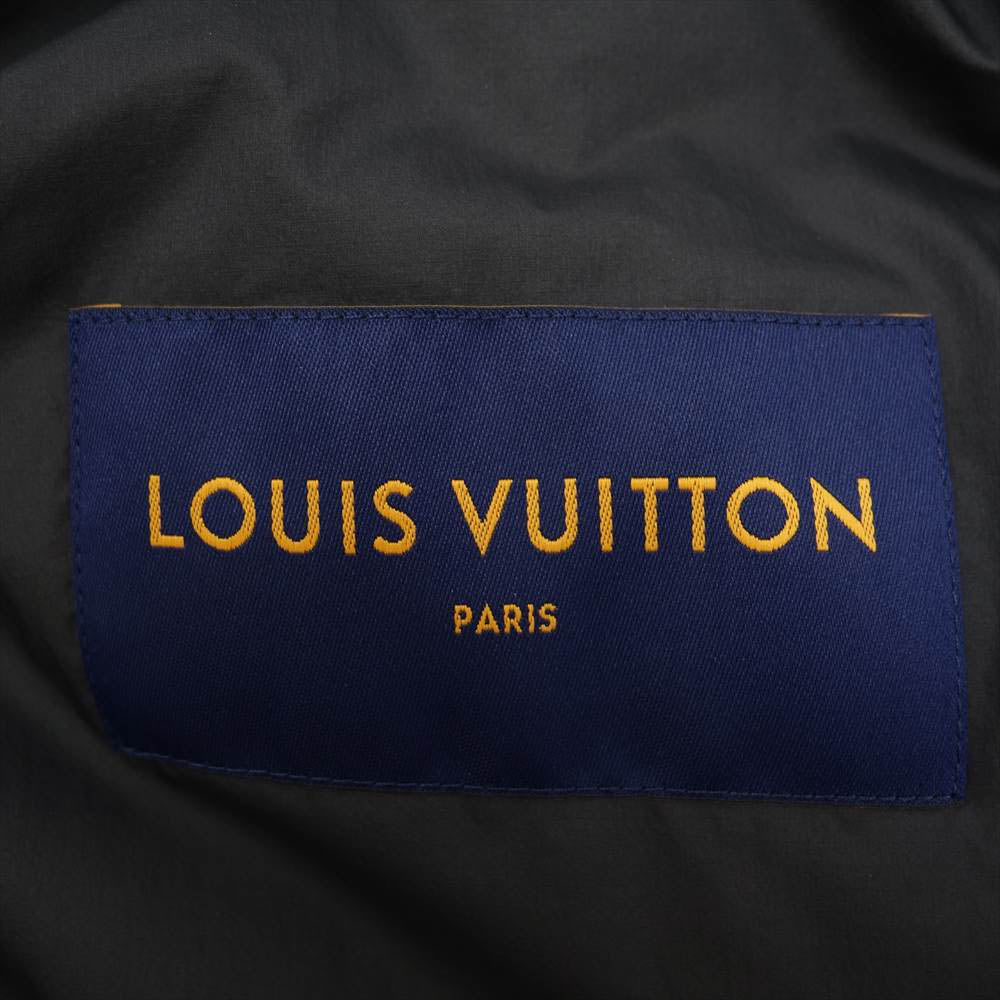 LOUIS VUITTON ルイ・ヴィトン 1A9JYS モノグラム フラワー キルテッド ブルゾン グレー系 52【美品】【中古】
