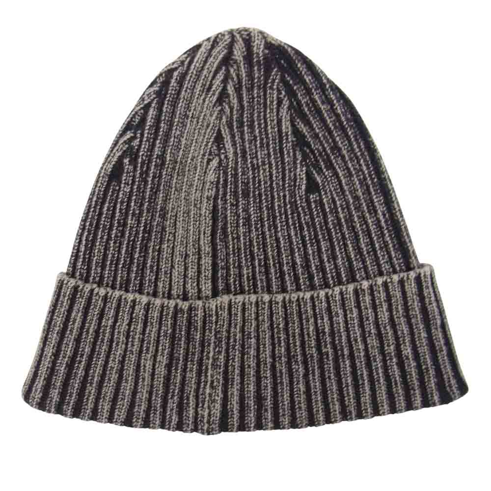 Supreme シュプリーム 21SS Bleached Rib Beanie ブリーチ リブ ビーニー ニット帽 ブラック系【美品】【中古】