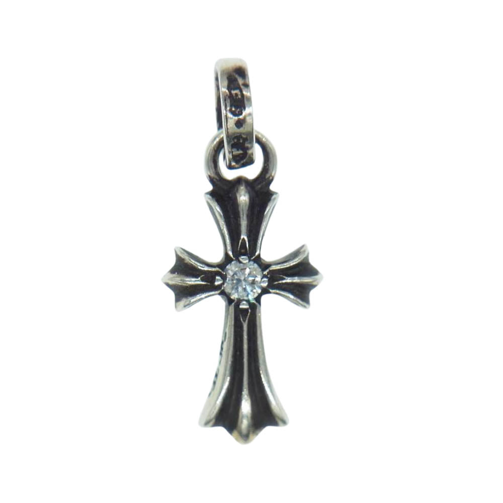 CHROME HEARTS クロムハーツ（原本無） CRS BBYFAT DMND ベイビーファット 両面1ダイヤ ペンダント トップ シルバー系【中古】