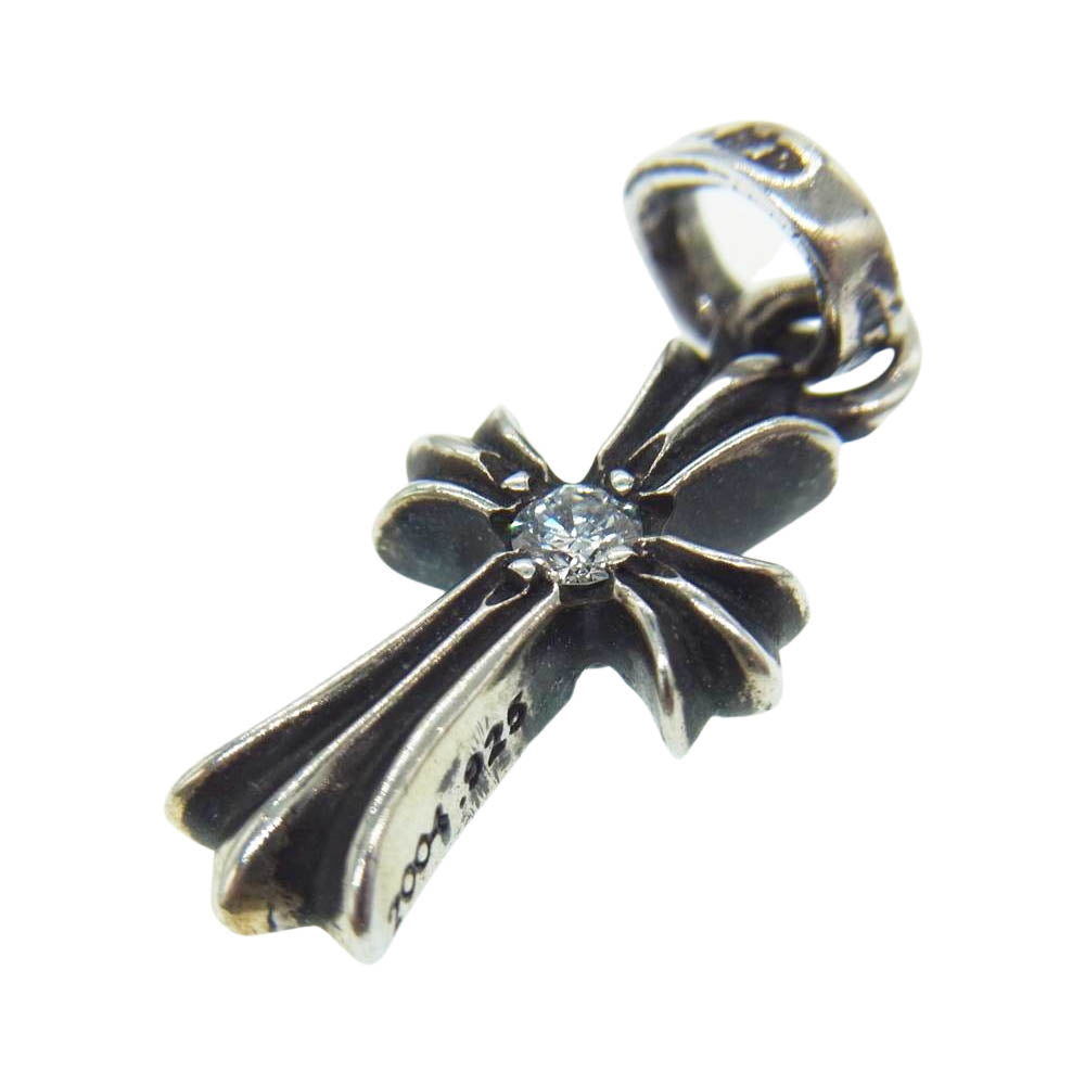 CHROME HEARTS クロムハーツ（原本無） CRS BBYFAT DMND ベイビーファット 両面1ダイヤ ペンダント トップ シルバー系【中古】