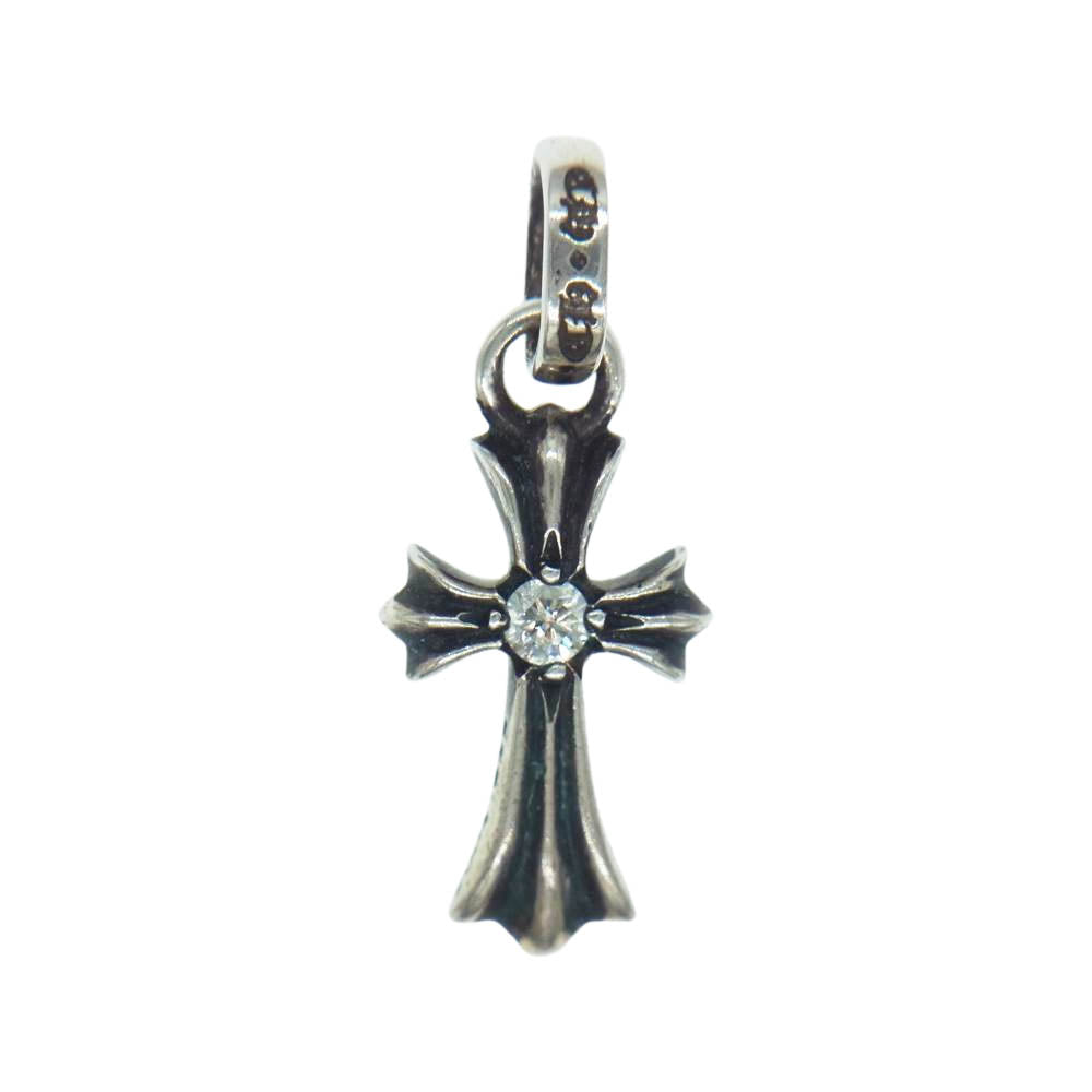 CHROME HEARTS クロムハーツ（原本無） CRS BBYFAT DMND ベイビーファット 両面1ダイヤ ペンダント トップ シルバー系【中古】