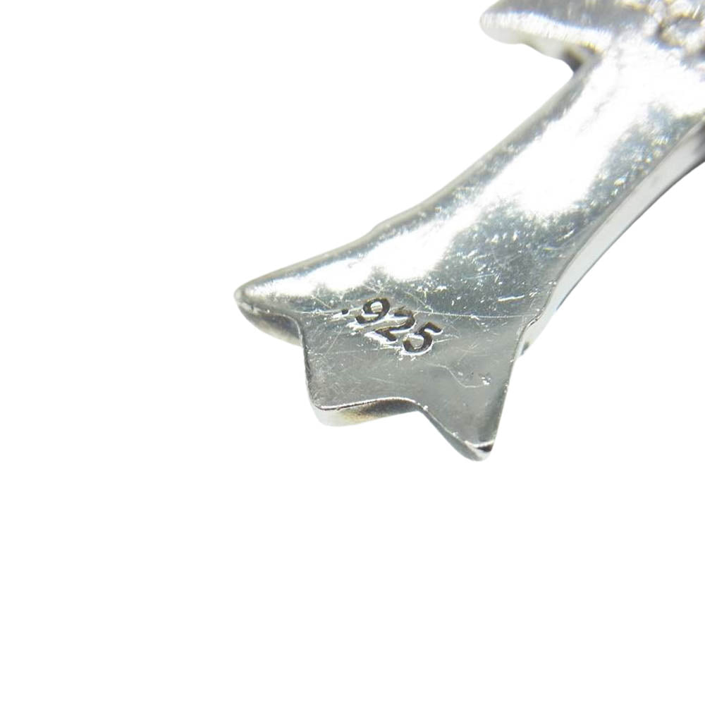 CHROME HEARTS クロムハーツ（原本有） ダブル CHクロス チャーム パヴェダイヤ トップ シルバー系【中古】