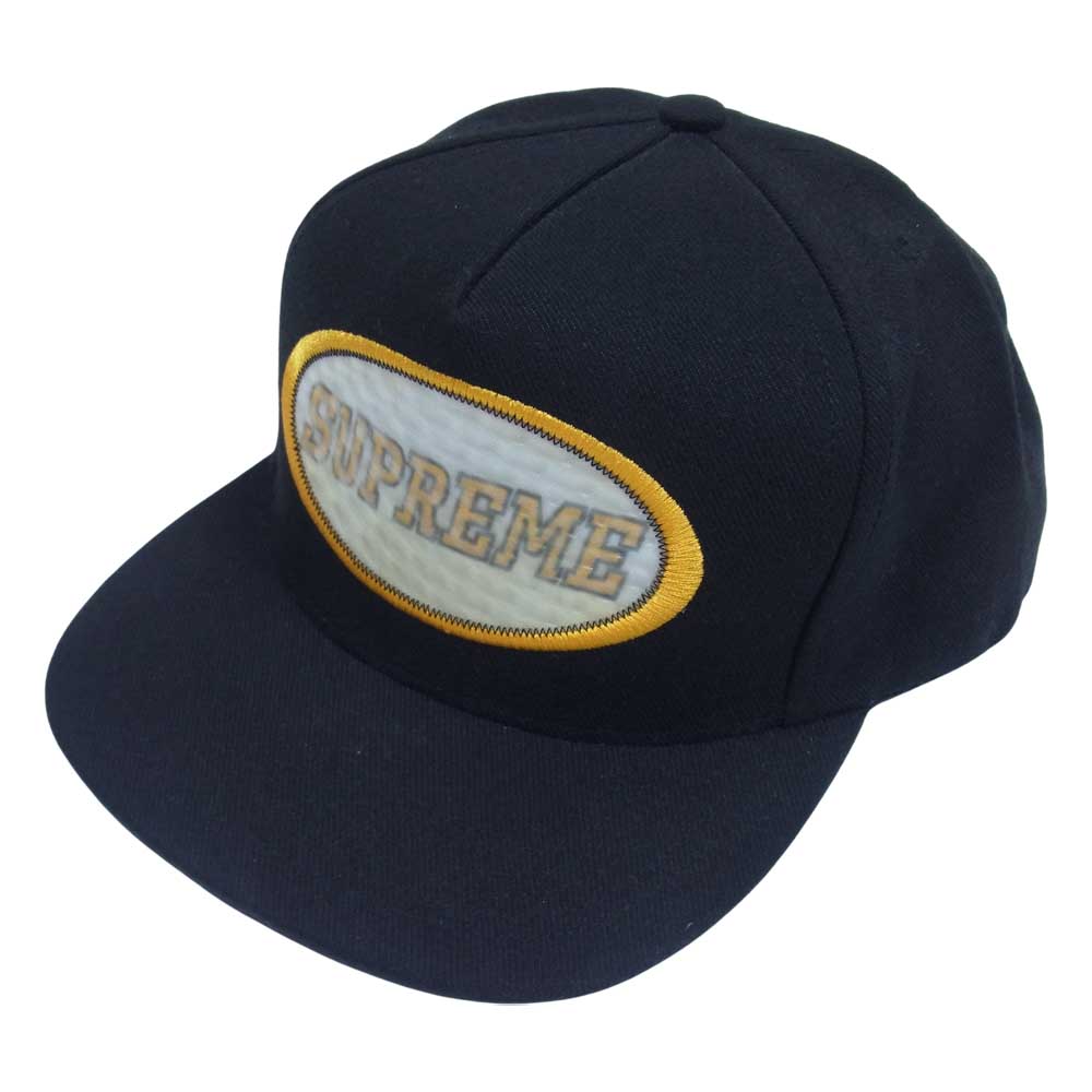 Supreme シュプリーム 16AW Overlay 5-Panel Cap オーバーレイ 5パネル キャップ ブラック系【中古】