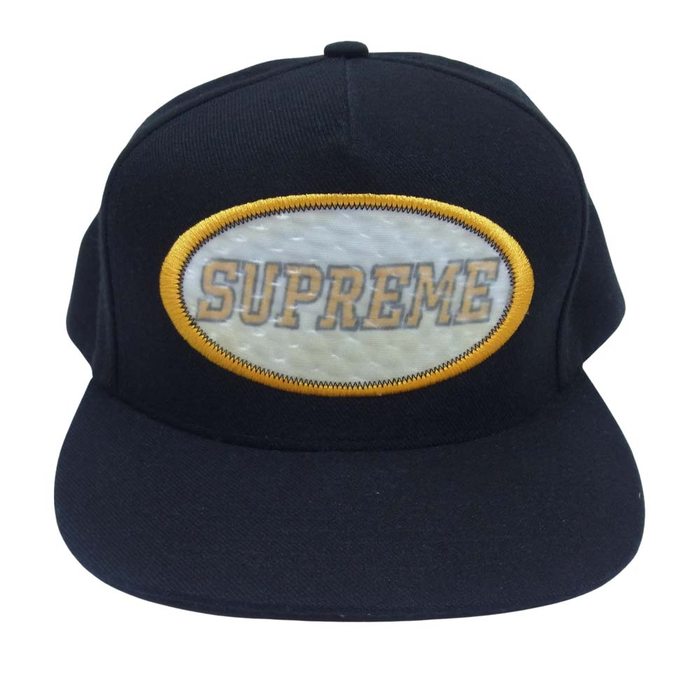 Supreme シュプリーム 16AW Overlay 5-Panel Cap オーバーレイ 5パネル キャップ ブラック系【中古】