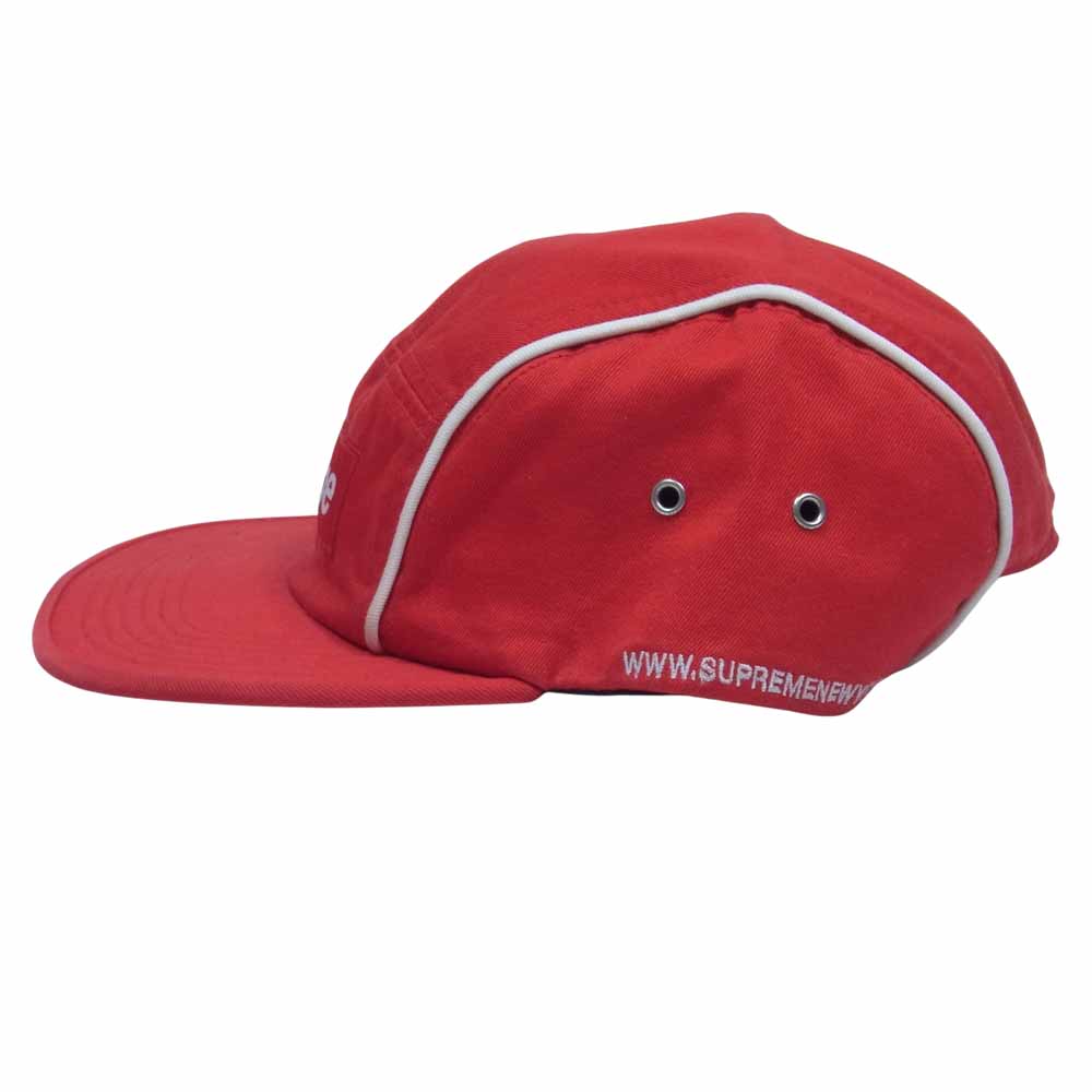 Supreme シュプリーム 18AW Piping Camp Cap パイピング ボックスロゴ キャンプ キャップ レッド系【中古】
