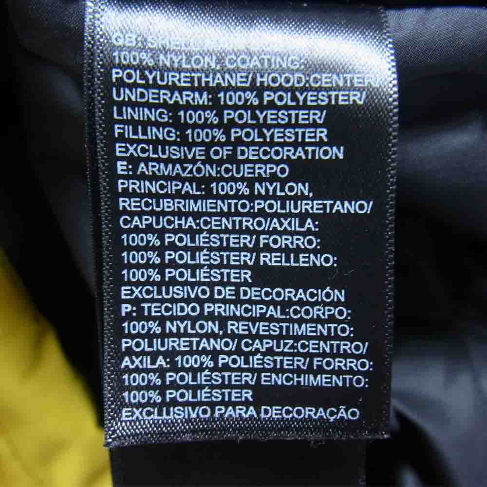 THE NORTH FACE ノースフェイス NF0A3XAP 海外並行品 94 RAGE WATERPROOF SYNTHETIC INSULATED JACKET レイジ ウォータープルーフ シンセティック インシュレイテッド ジャケット イエロー系 L【中古】