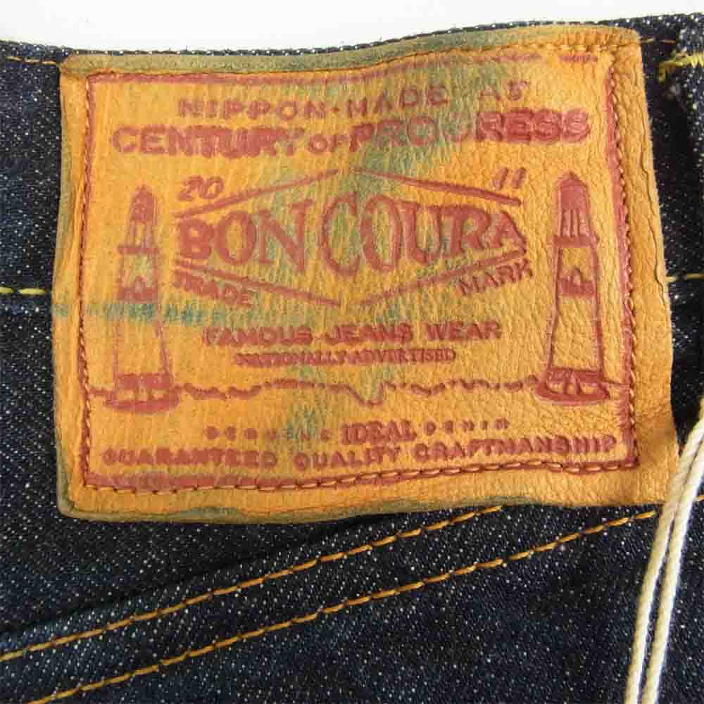 BONCOURA ボンクラ XX ボタンフライ デニム パンツ インディゴブルー系 30【美品】【中古】