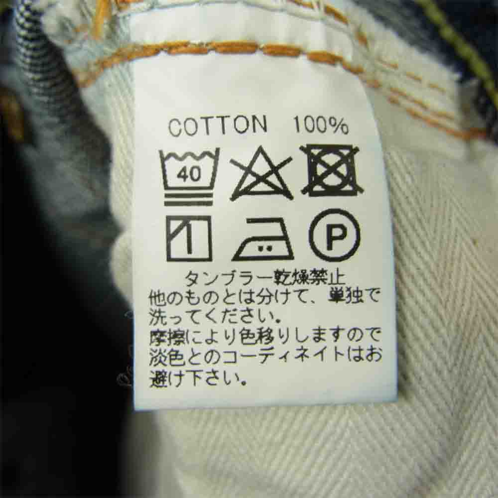 BONCOURA ボンクラ XX ボタンフライ デニム パンツ インディゴブルー系 30【美品】【中古】