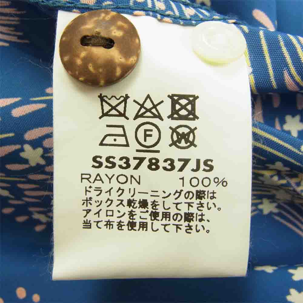 SUN SURF サンサーフ SS37837JS JS HANABI ジャーナルスタンダード 別注 花火 ファイヤーワーク 半袖 ブルー系 L【中古】