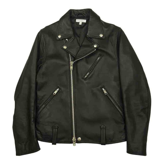 ビューティアンドユース ラムレザー ダブル ライダース ジャケット ブラック系 S【中古】