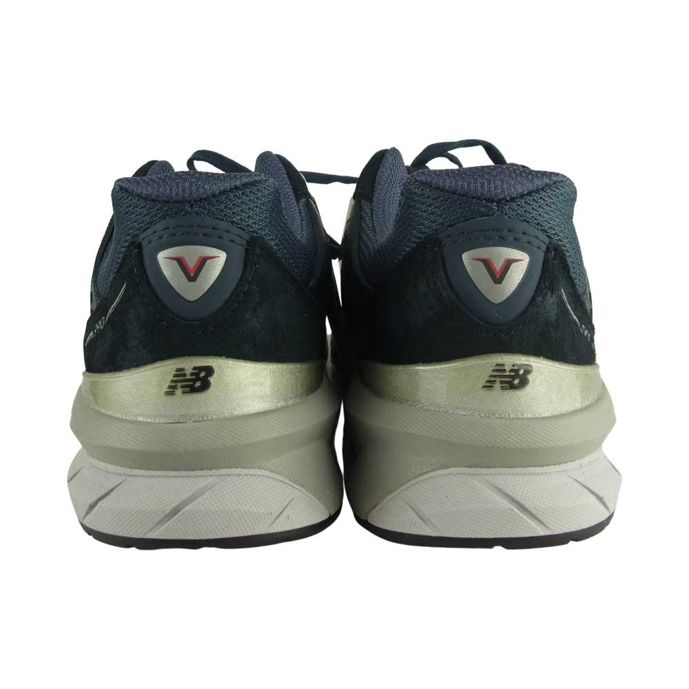 NEW BALANCE ニューバランス M990 NV5 USA製 スエード ローカット スニーカー ネイビー系 28㎝【新古品】【未使用】【中古】