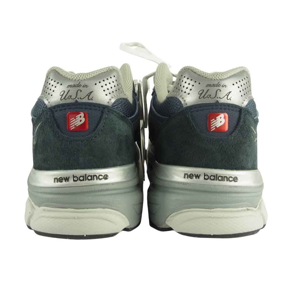 NEW BALANCE ニューバランス M990 NB3  USA製 スエード ローカット スニーカー ネイビー系 26㎝【新古品】【未使用】【中古】