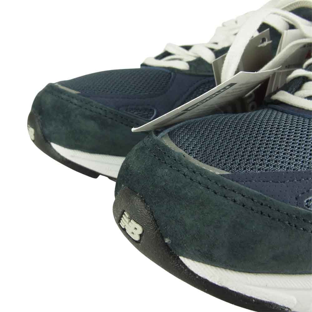 NEW BALANCE ニューバランス M990 NB3  USA製 スエード ローカット スニーカー ネイビー系 26㎝【新古品】【未使用】【中古】