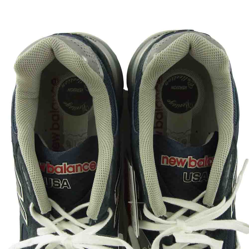 NEW BALANCE ニューバランス M990 NB3  USA製 スエード ローカット スニーカー ネイビー系 26㎝【新古品】【未使用】【中古】
