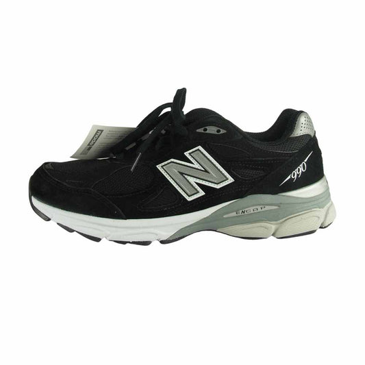 NEW BALANCE ニューバランス M990 BS3 USA製 スエード ローカット スニーカー ブラック系 26㎝【新古品】【未使用】【中古】
