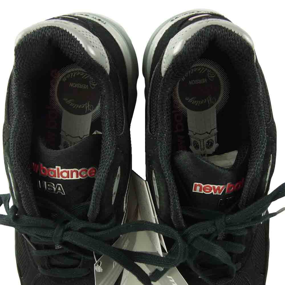 NEW BALANCE ニューバランス M990 BS3 USA製 スエード ローカット スニーカー ブラック系 26㎝【新古品】【未使用】【中古】