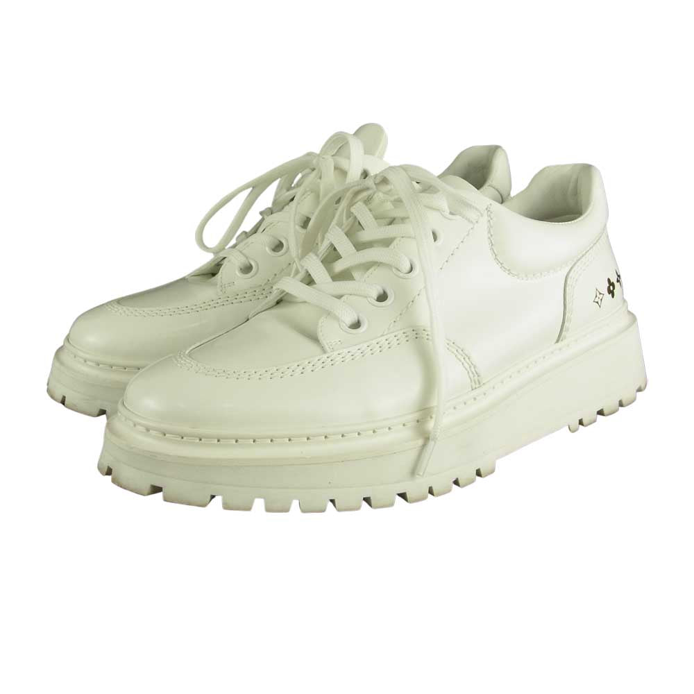 LOUIS VUITTON ルイ・ヴィトン アベスライン ダービー レザー スニーカー ホワイト ホワイト系 8【中古】