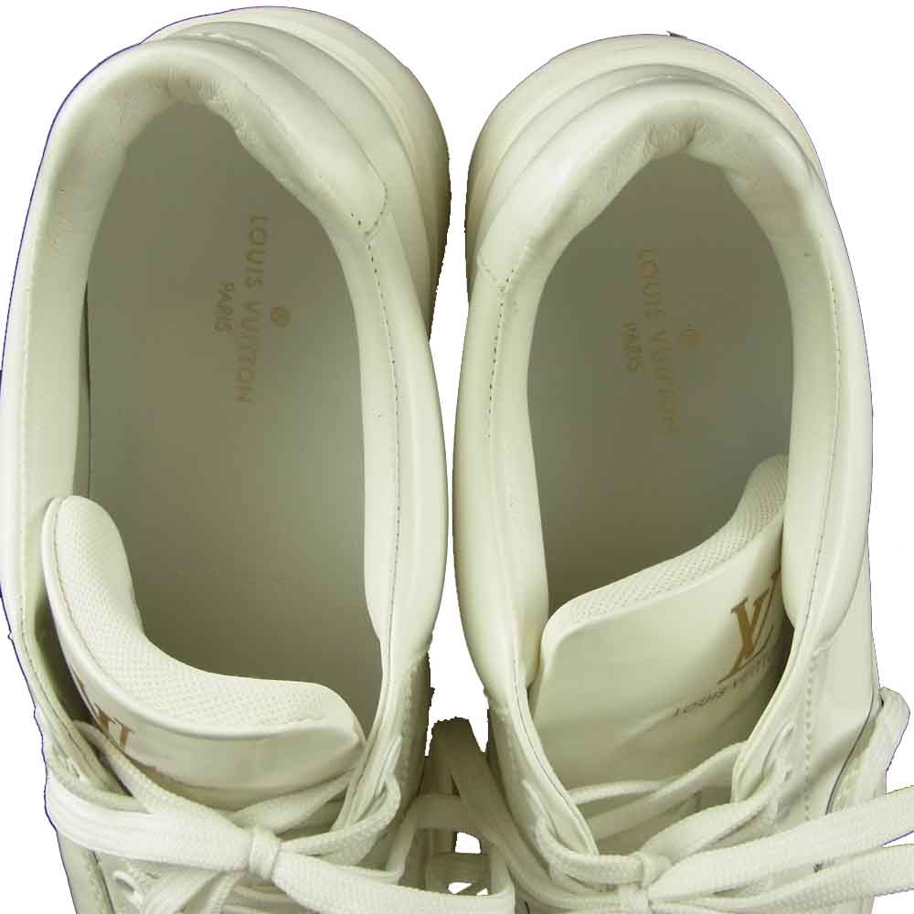 LOUIS VUITTON ルイ・ヴィトン アベスライン ダービー レザー スニーカー ホワイト ホワイト系 8【中古】