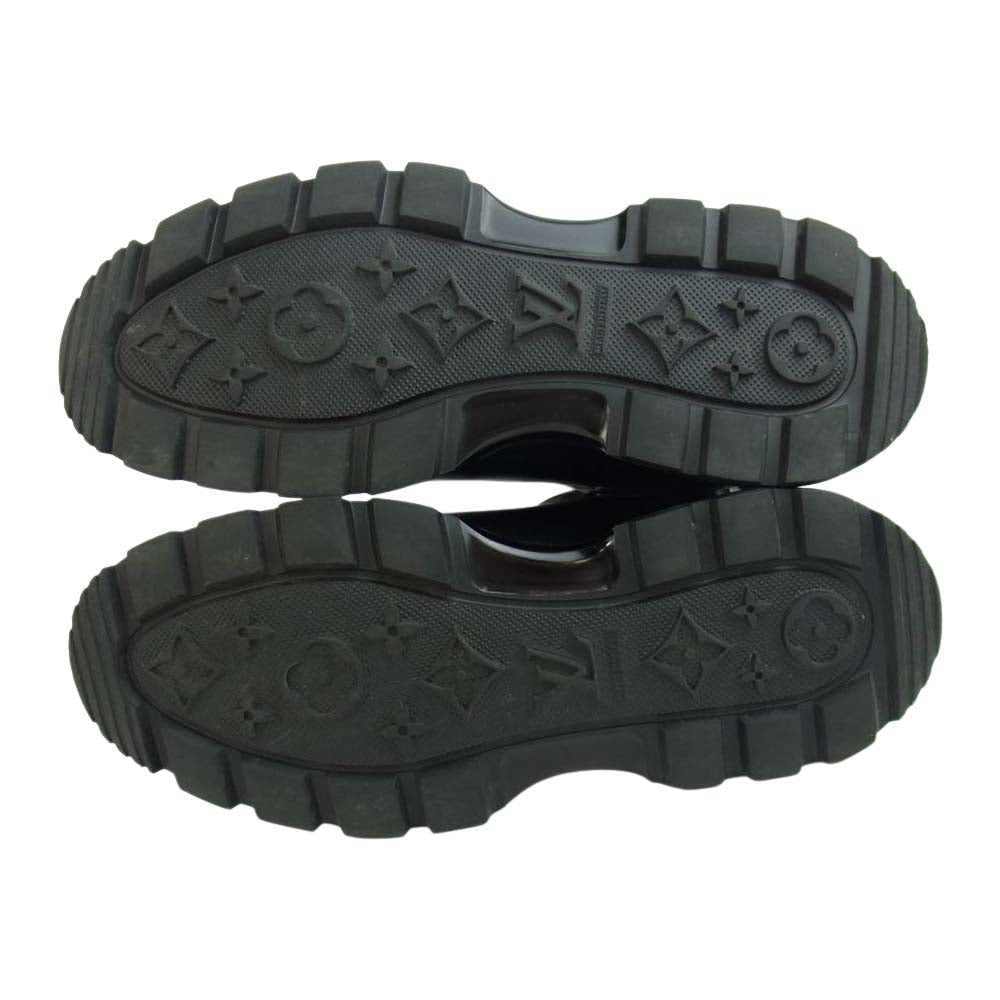 LOUIS VUITTON ルイ・ヴィトン 1A9FE3 LVボールド ライン アンクル モノグラム サイドゴア ブーツ ブラック ブラック系 8【中古】