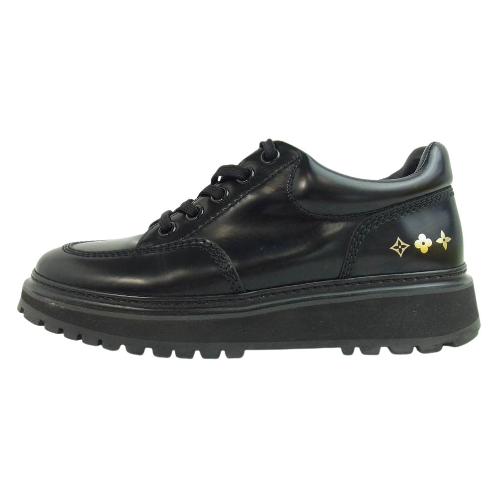 LOUIS VUITTON ルイ・ヴィトン アベスライン ダービー レザー スニーカー ブラック系 8【中古】