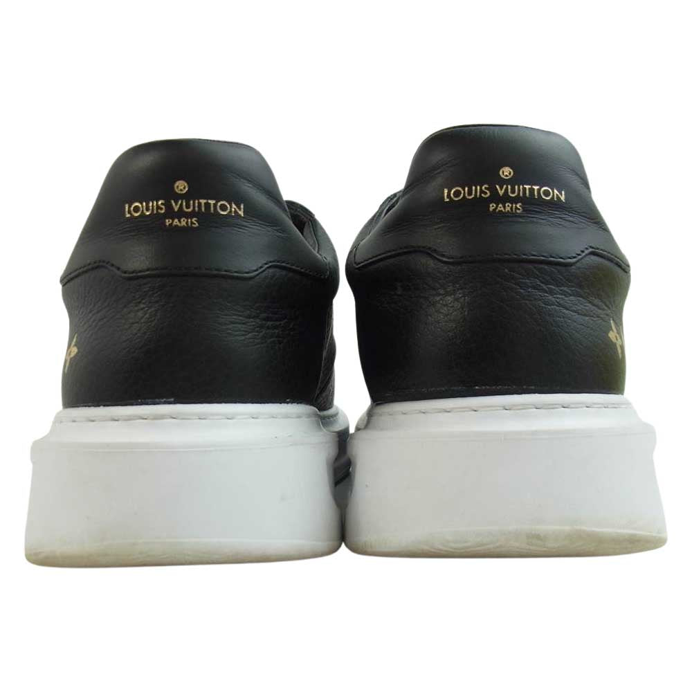 LOUIS VUITTON ルイ・ヴィトン ビバリーヒルズ ライン レザー スニーカー ブラック ブラック系 8【中古】