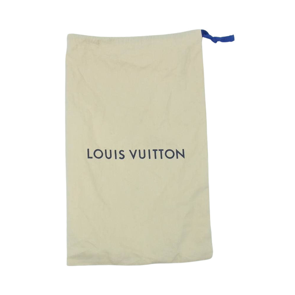 LOUIS VUITTON ルイ・ヴィトン LV トレイナー ライン スエード スニーカー ブラック ブラック系 8【中古】