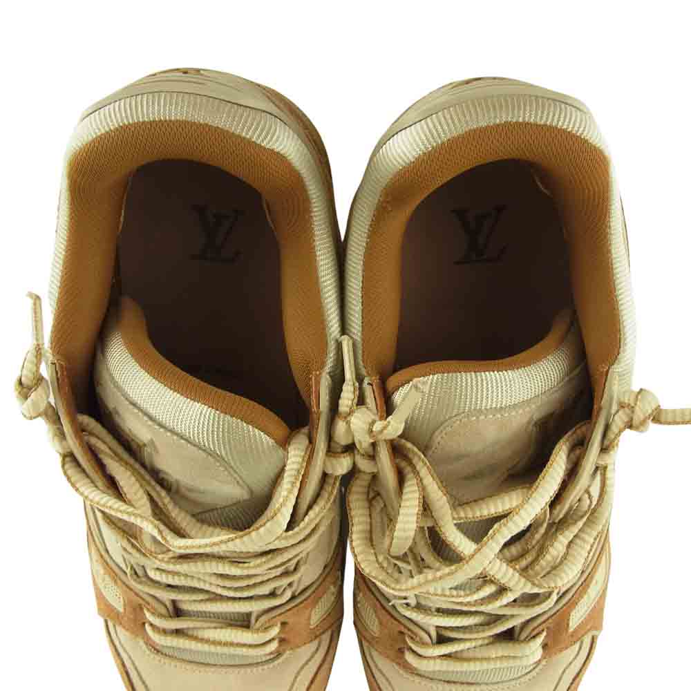 LOUIS VUITTON ルイ・ヴィトン 1A5Q01 LV トレイナー ライン スエード スニーカー ブラウン ブラウン系 8【中古】