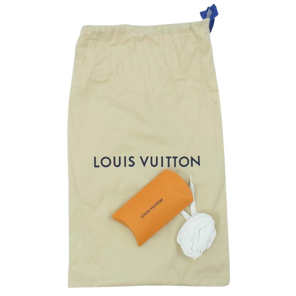 LOUIS VUITTON ルイ・ヴィトン アベスライン ダービー レザー スニーカー ホワイト ホワイト系 8【極上美品】【中古】