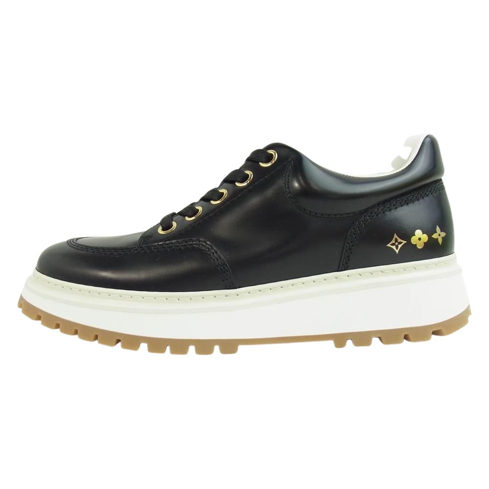 LOUIS VUITTON ルイ・ヴィトン アベスライン ダービー レザー スニーカー ブラック系 8【極上美品】【中古】