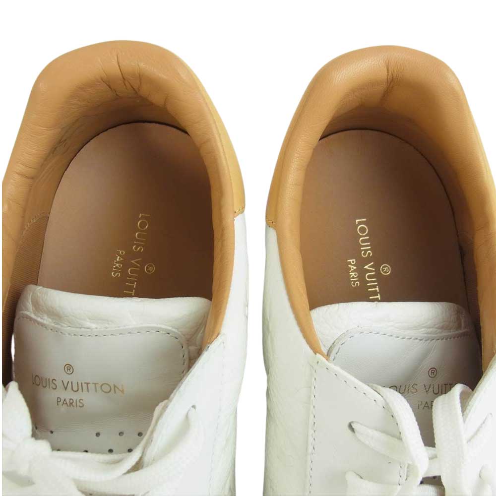 LOUIS VUITTON ルイ・ヴィトン 1A8V3L ビバリーヒルズ ライン モノグラム レザー スニーカー ホワイト ホワイト系 8【中古】