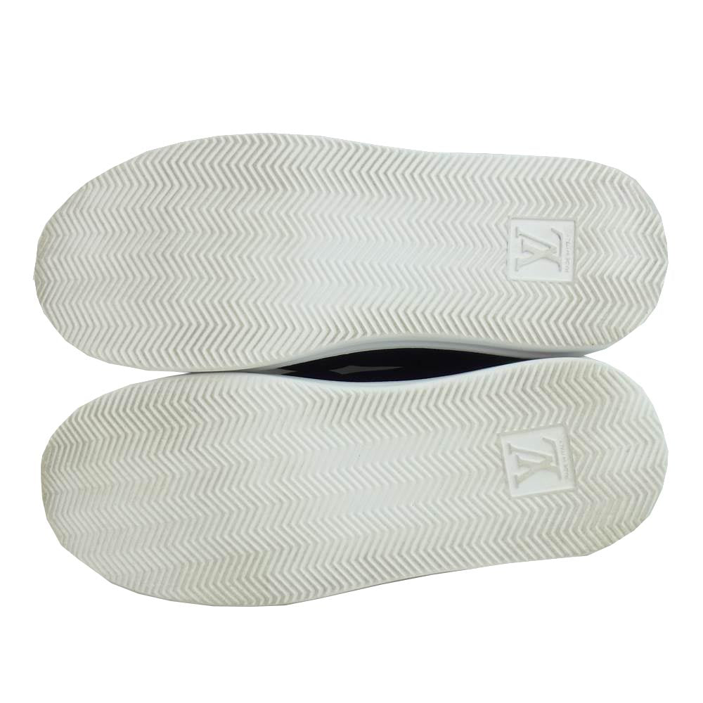 LOUIS VUITTON ルイ・ヴィトン 1A9FAN ビバリーヒルズ　ライン モノグラムジャイアント スリッポン レザー スニーカー ブラック系 8【中古】