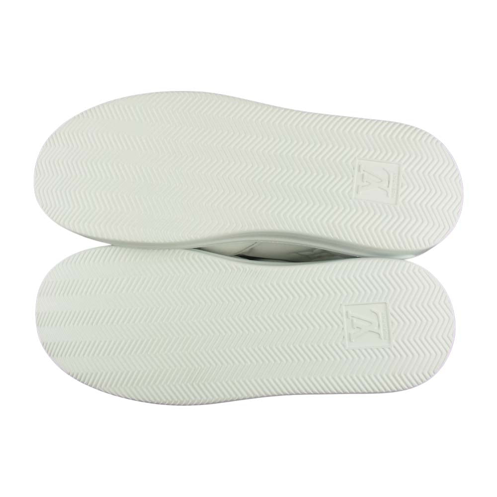 LOUIS VUITTON ルイ・ヴィトン 1A9K9H ビバリーヒルズ　ライン モノグラムジャイアント スリッポン レザー スニーカー ホワイト ホワイト系 8【極上美品】【中古】