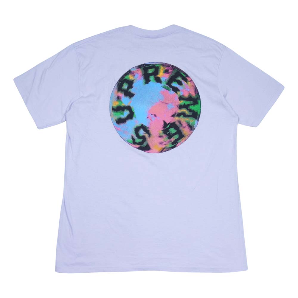 Supreme シュプリーム 20SS Arvid Marble Tee マーブル プリント 半袖 Tシャツ パープル系 L【中古】