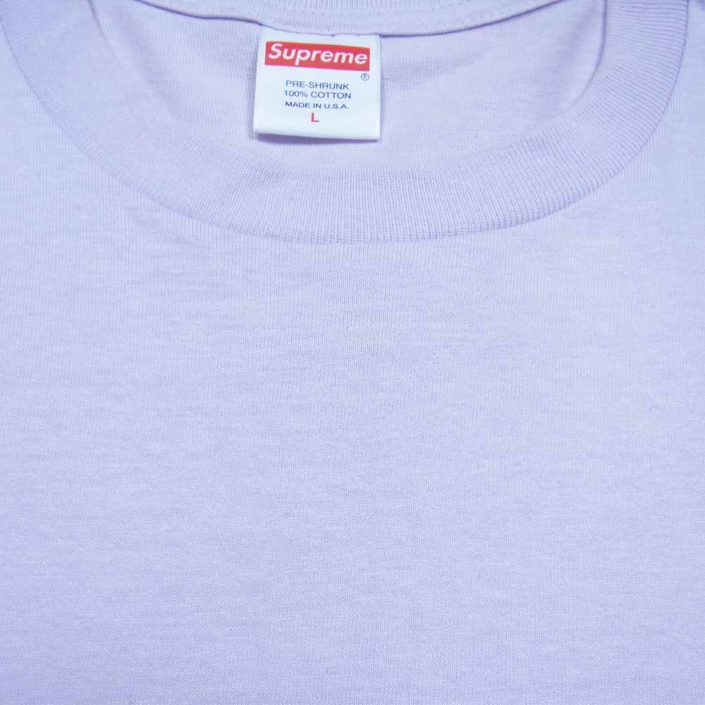 Supreme シュプリーム 20SS Arvid Marble Tee マーブル プリント 半袖 Tシャツ パープル系 L【中古】