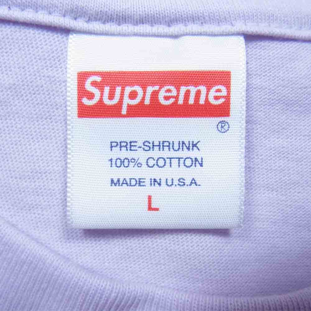Supreme シュプリーム 20SS Arvid Marble Tee マーブル プリント 半袖 Tシャツ パープル系 L【中古】