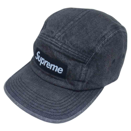Supreme シュプリーム 18SS Denim Camp Cap デニム キャンプ キャップ ブラック系【中古】