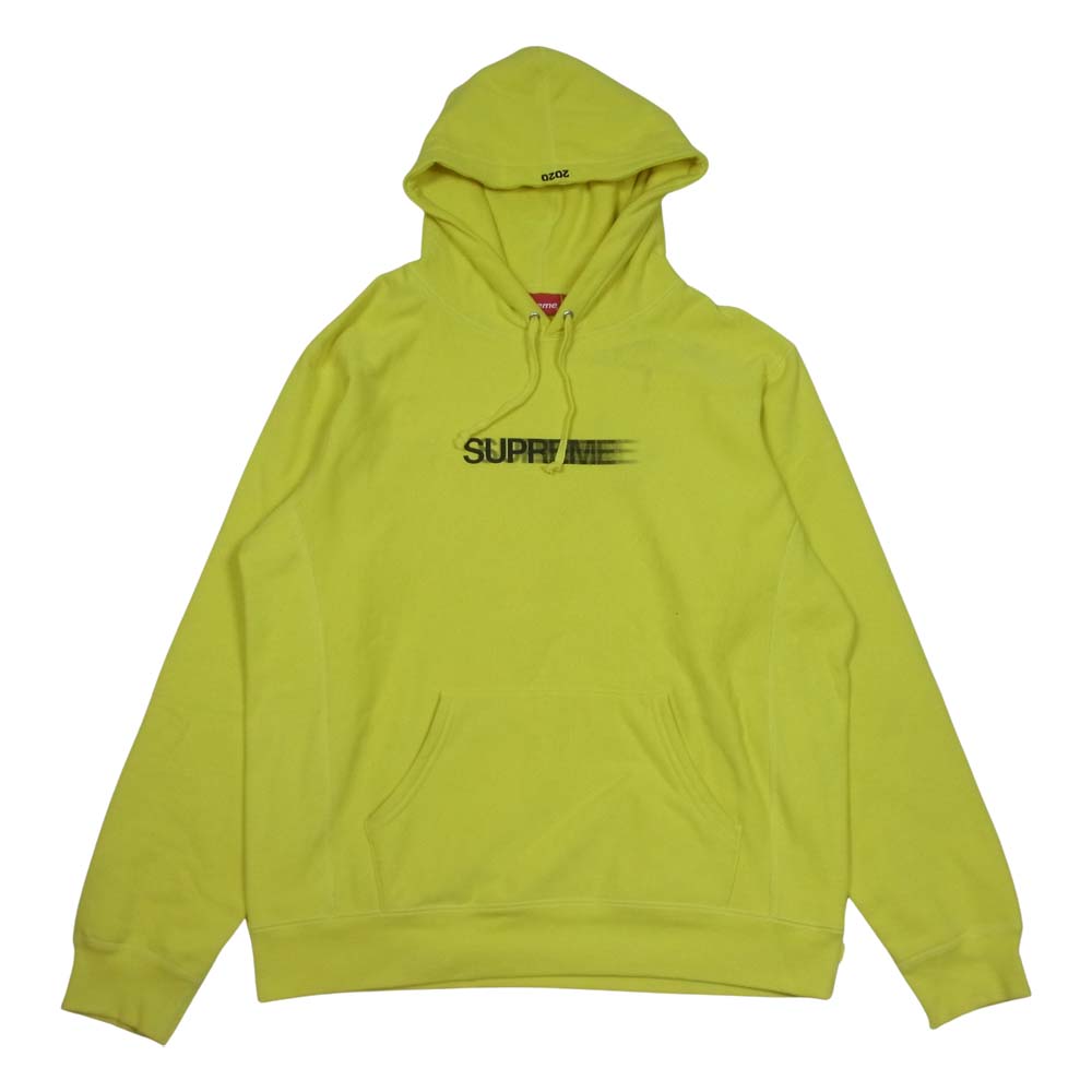 Supreme 2020SS Motion Logo Hooded Sweatshirt シュプリーム モーションロゴフーデッドスウェットシャツ プルオーバーパーカー ブラック サイズS【221209】【新古品】【me04】