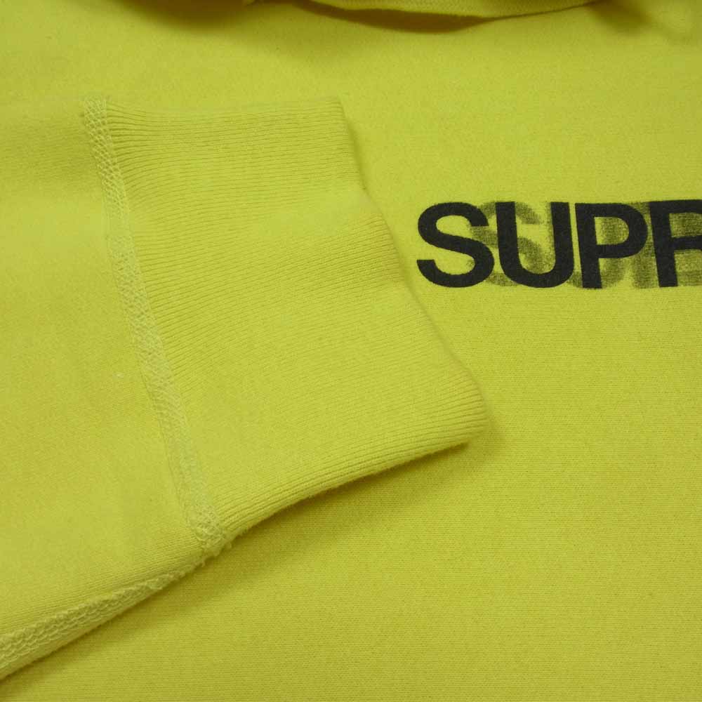 Supreme シュプリーム 20SS Motion Logo Hooded Sweatshirt モーション ロゴ フーデッド スウェット プルオーバー パーカー イエロー系 L【中古】