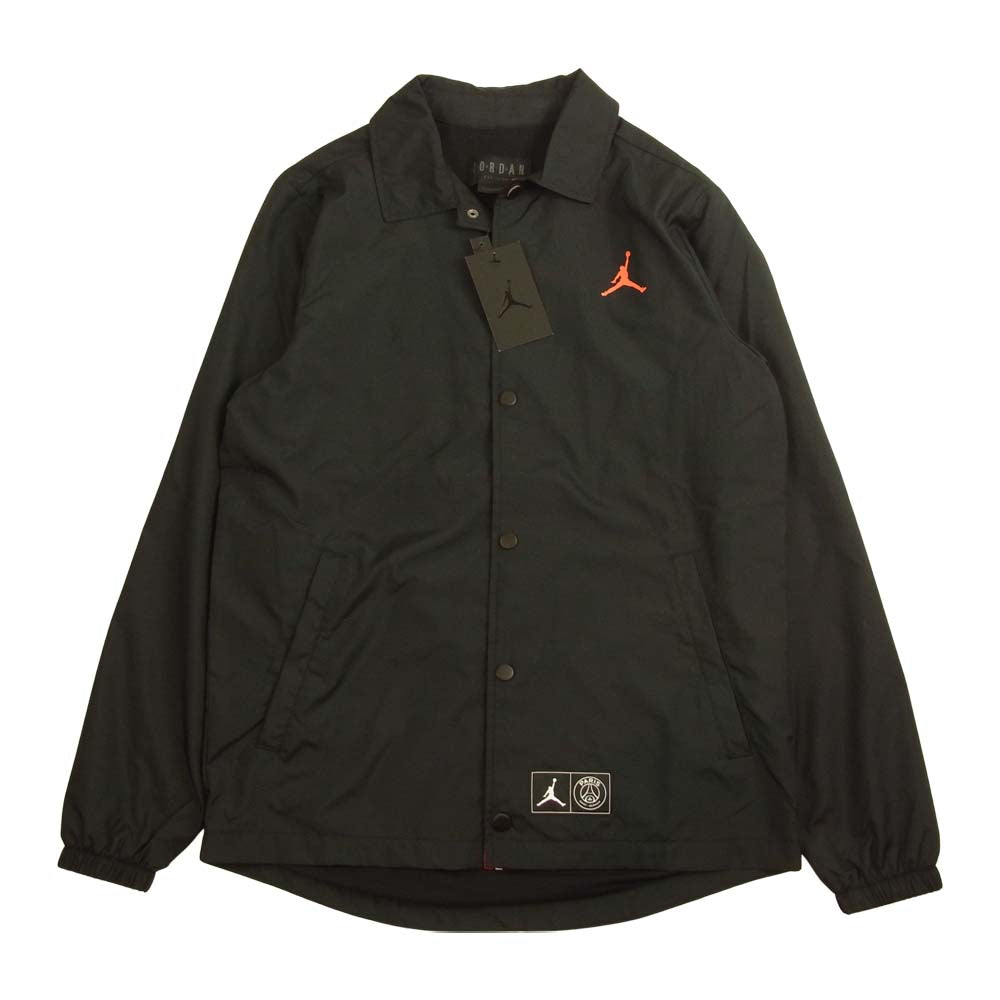 ジョーダンブランド × PSG パリサンジェルマン LOGO COACH JACKET ロゴ コーチジャケット ブラック系 S【新古品】【未使用】【中古】