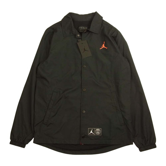 ジョーダンブランド × PSG パリサンジェルマン LOGO COACH JACKET ロゴ コーチジャケット ブラック系 S【新古品】【未使用】【中古】