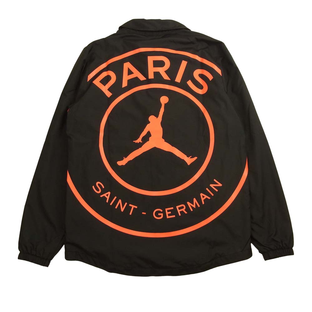 ジョーダンブランド × PSG パリサンジェルマン LOGO COACH JACKET ロゴ コーチジャケット ブラック系 S【新古品】【未使用】【中古】